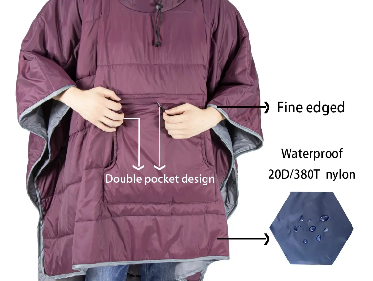 Poncho de Pluie Multifonction Imperméable et Compact